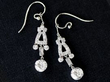 Art deco diamond earrings