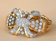 diamond yellow gold Art Deco bracelet