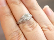 wearing diamond ring