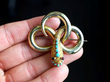 gemstone snake brooch
