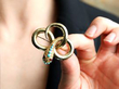 gold snake brooch