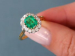 Emerald Cut Emerald Ring in Yellow Gold