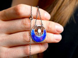 enamel pearl pendant