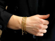 Victorian Gold Chain On Wrist