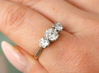 diamond trilogy on finger