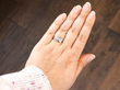 Diamond and Platinum Twist Ring