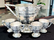 Spanish silver jug and cups