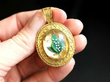 Gold Crystal Pendant