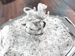 Antique Sterling Silver Serving Dish with Lid detail