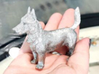 Antique Rare Sterling Silver Dog Pepperette