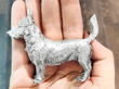 antique George V Rare Sterling Silver Dog Pepperette