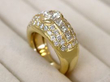 gold diamond cocktail ring