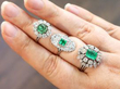 rings stacked on finger