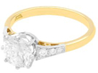 diamond and yellow gold ring