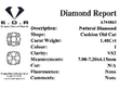 diamond and yellow gold engagement ring certificate