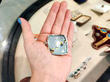 Edwardian Sterling Silver Vesta Case in hand