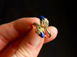 lapis lazuli twist ring