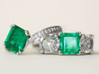 emerald and diamond rings