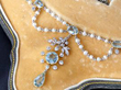 aquamarine necklace in box