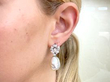pearl earrings wearing