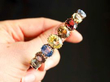 sapphire garnet citrine bracelet in gold