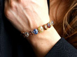 wearing sapphire garnet citrine bracelet