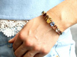 sapphire garnet citrine bracelet wearing