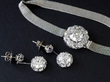 diamond earrings and bracelet