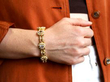 Rock Crystal Bracelet with Pearls in gold