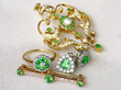 collection of gemstone jewellery