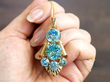 Gold Zircon Pendant