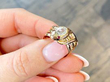 diamond ruby snake ring