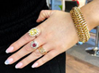 wearing gemstone jewellery