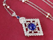 sapphire diamond pearl pendant