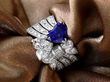 Heart Cut Sapphire and Diamond Ring
