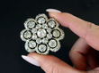 diamond flower brooch