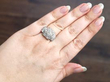 Art Deco Diamond Dress Ring Platinum on hand