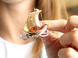 diamond gold brooch