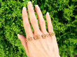 Yellow Gold Peridot Bracelet outside