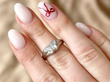 Diamond Butterfly Ring in Platinum