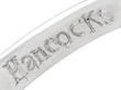 Diamond Butterfly Ring in Platinum engraving