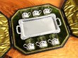 Victorian Silver Drinking Glasses and Tray