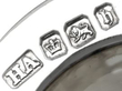Victorian Silver Drinking Glasses and Tray hallmarks