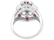 Ruby and Diamond Dress Ring in White Gold