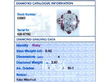 Ruby and Diamond Dress Ring in White Gold grading card