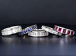 gemstone eternity rings