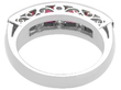Vintage Ruby and Diamond Eternity Ring back