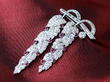 Ruby and Diamond Vine Shoot Brooch in Platinum