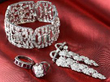 Ruby and Diamond Vine Shoot Brooch