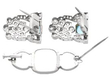 Aquamarine and Diamond Double Clip Brooch
